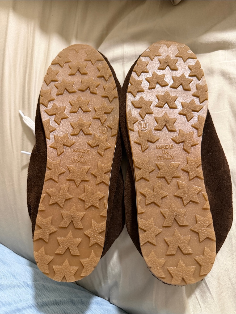 Dolce Vita Dark Brown Suede Star-Tread Athletic Sneakers